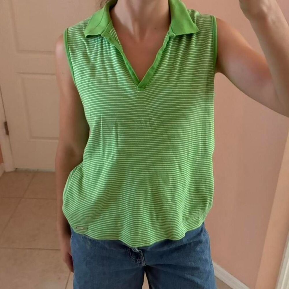 Jones-new-york Women's Green Polo-shirts